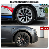 Tessgo 20" Überturbine Style Wheel Covers for Tesla Model Y Juniper (Helix 2.0)