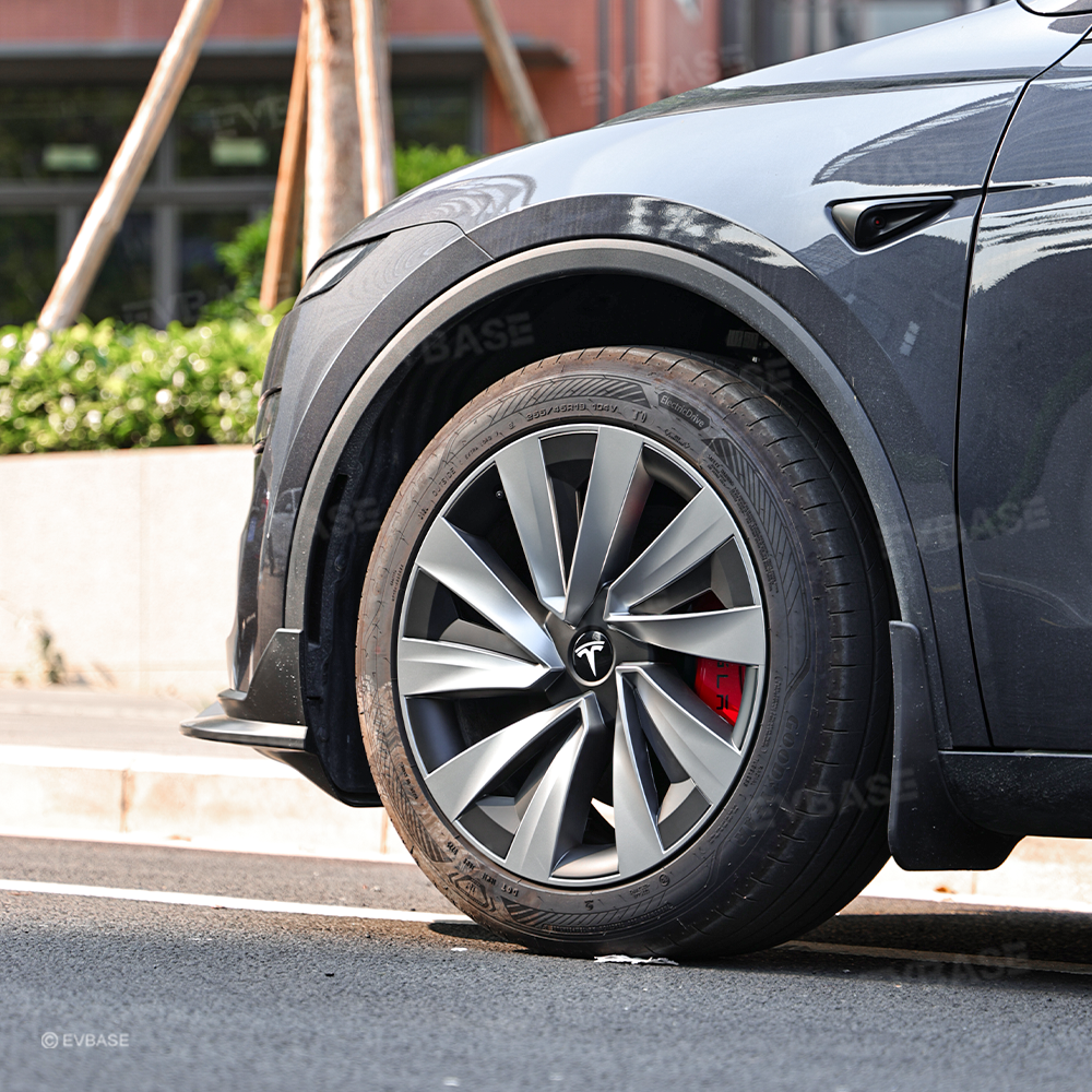 Tessgo "Helix-Aero" 19" Spiral Style Wheel Covers for Tesla Model Y Juniper 4PCS