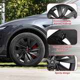 Model Y Juniper 19 Inch Wheel Covers for Tesla Crossflow Wheels Spiral Style Aero Hubcaps 4PCS
