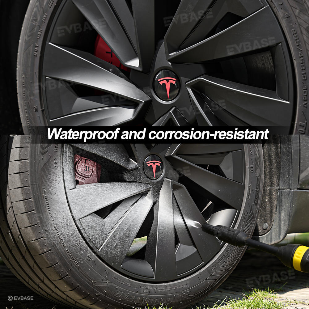 Tessgo 19" Spiral Style Dual-Color Wheel Covers for Tesla Model Y Juniper