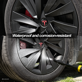 Tessgo 19" Spiral Style Dual-Color Wheel Covers for Tesla Model Y Juniper
