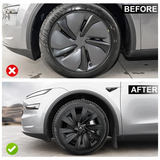 Model Y Juniper 19 Inch Wheel Covers for Tesla Crossflow Wheels Spiral Style Aero Hubcaps 4PCS