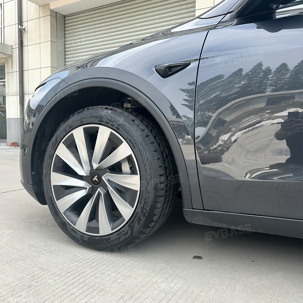 Tessgo "Helix-Aero" 19" Spiral Style Wheel Covers for Tesla Model Y Juniper 4PCS