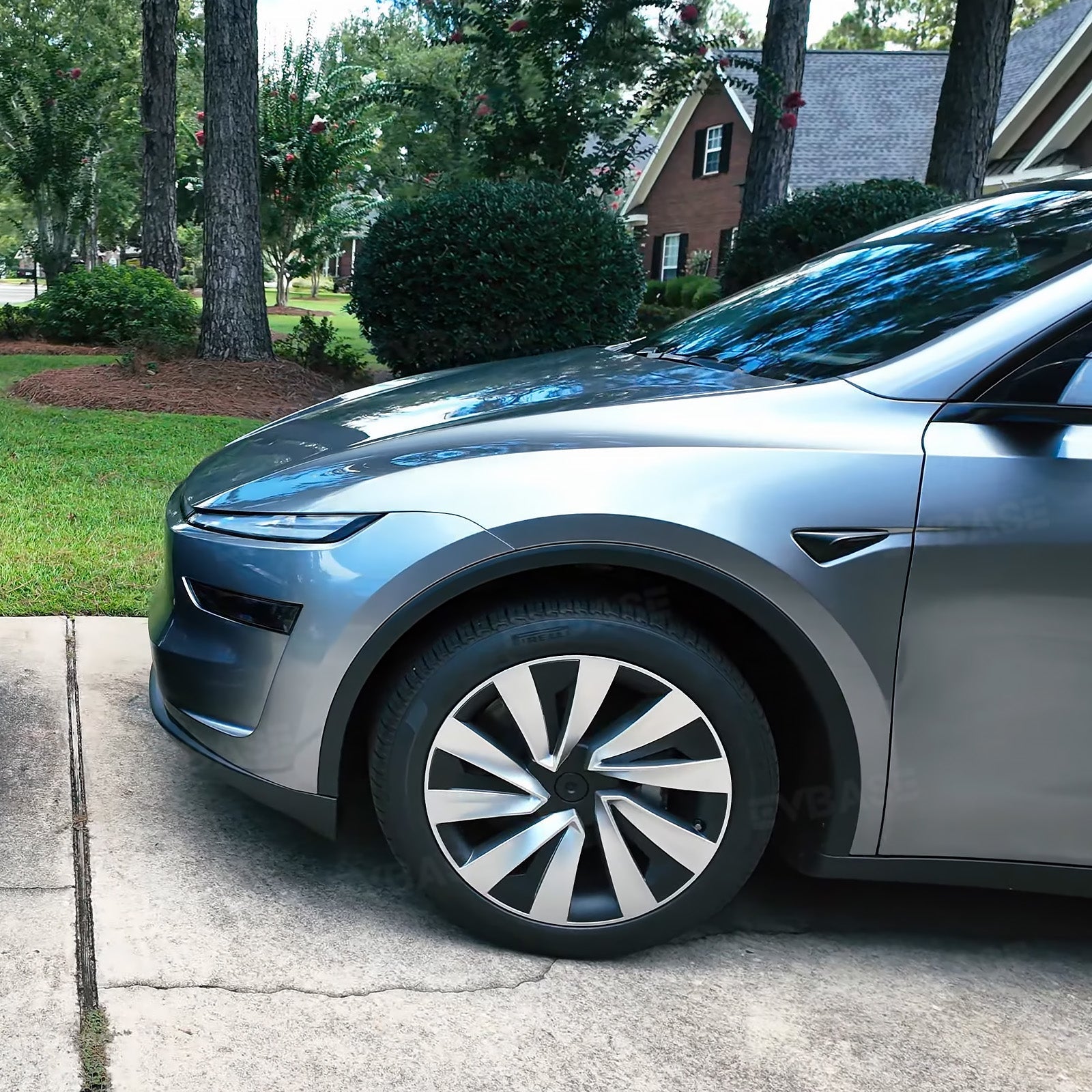 Tessgo "Helix-Aero" 19" Spiral Style Wheel Covers for Tesla Model Y Juniper 4PCS