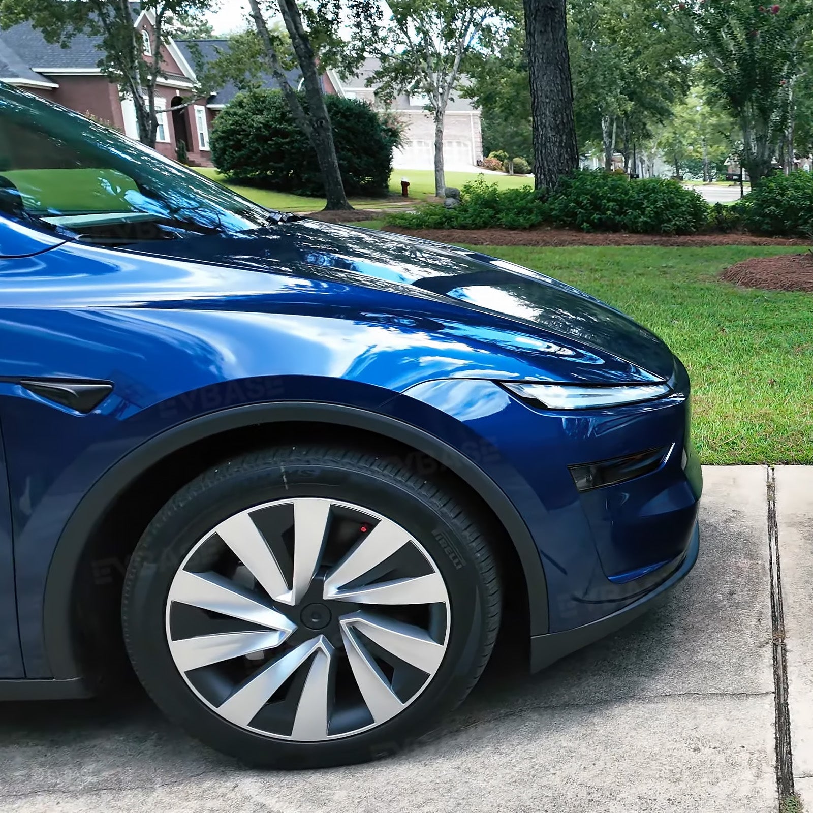 Tessgo "Helix-Aero" 19" Spiral Style Wheel Covers for Tesla Model Y Juniper 4PCS