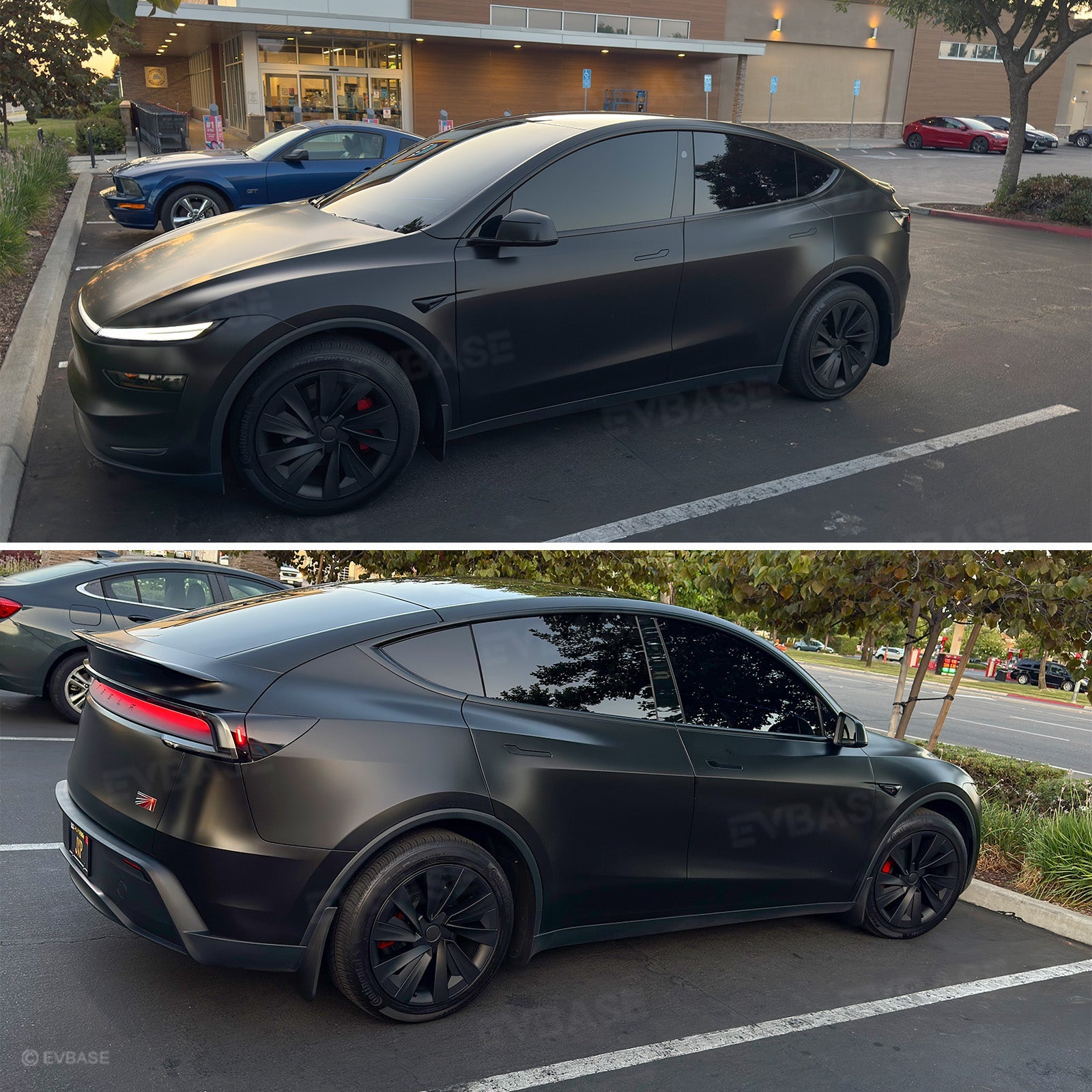 Tessgo 19" Spiral Style Dual-Color Wheel Covers for Tesla Model Y Juniper