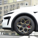 Model Y/ Y Juniper Wheel Covers 19 Inch Hex Wedge Hubcaps Honeycomb Wheels Style for Tesla