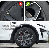 Model Y/ Y Juniper Wheel Covers 19 Inch Hex Wedge Hubcaps Honeycomb Wheels Style for Tesla