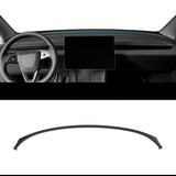 Dry Carbon Fiber Upper Dashboard Overlay for Model Y Juniper - Plain Weave