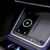 2024+ Tesla Model 3 Highland Center Console Gear Selector Upgrade with Ambient Lighting & Shortcut Buttons