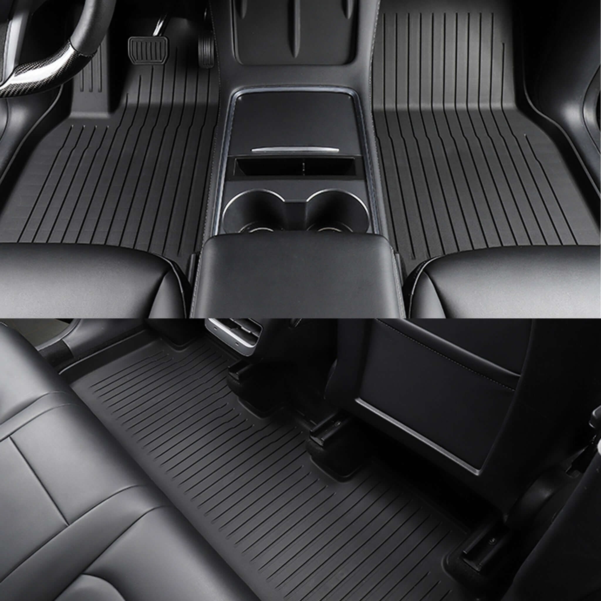 Bundle: Model 3 Floor Mats & Liners Full Set 8 PCS 2017-2023.9