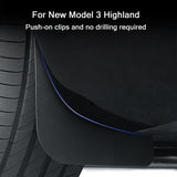 Mud Flaps Set For 2024+ Tesla Model 3 Highland