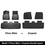 Teego Floor Mats for Tesla Model Y-Motor Vehicle Carpet & Upholstery-Teego