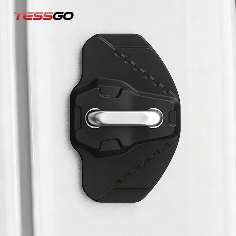 Magnetic Silicone Noise Reduction Door Latch Cover for Tesla Model 3/Y/Y L