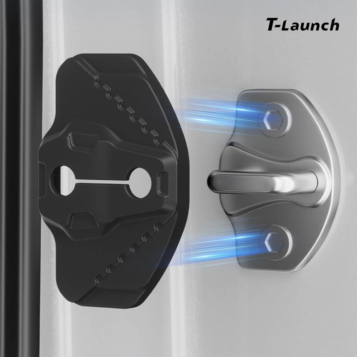 Magnetic Silicone Noise Reduction Door Latch Cover for Tesla Model 3/Y/Y L