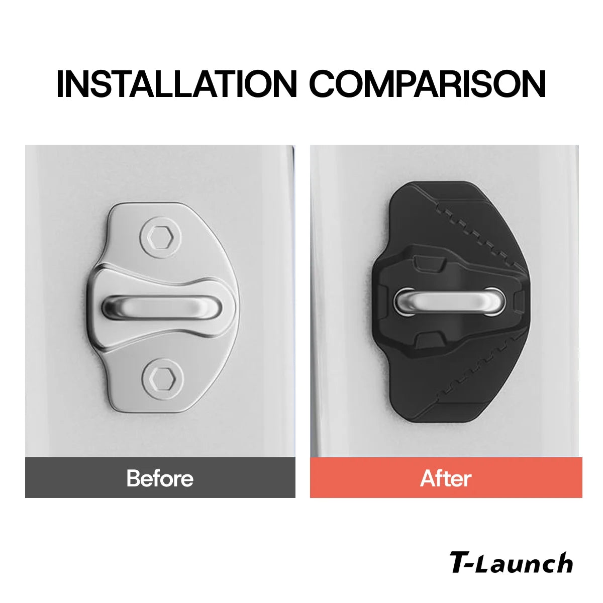 Magnetic Silicone Noise Reduction Door Latch Cover for Tesla Model 3/Y/Y L