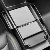 Center Console Upper Organizer Tray with Side Storage Pockets for Tesla Model 3/Y/Y L 2024+