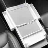 Center Console Upper Organizer Tray with Side Storage Pockets for Tesla Model 3/Y/Y L 2024+