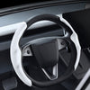 Anti-Slip Suede Steering Wheel Cover for Tesla Model Y L 2026+