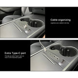 Physical Shortcut Buttons USB Hub For Tesla Model 3/Y 2021+