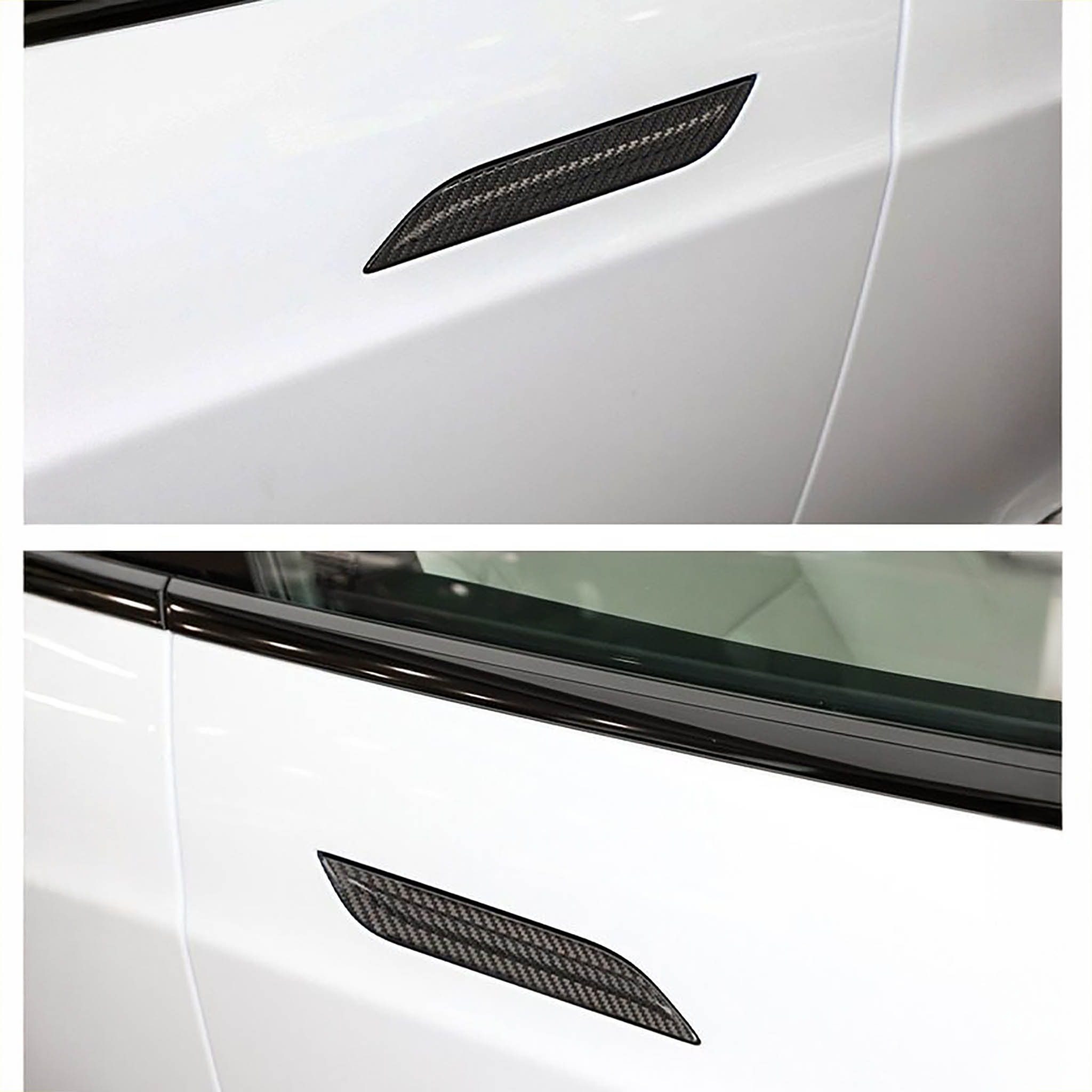 Carbon Fiber Door Handle Covers for Tesla Model S – Sleek, High-End Exterior Upgrade