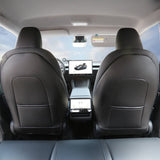Premium Seat Back Kick Protector for Tesla Model Y Juniper 2025+ | Waterproof, OEM-Matched Design with Storage Pocket