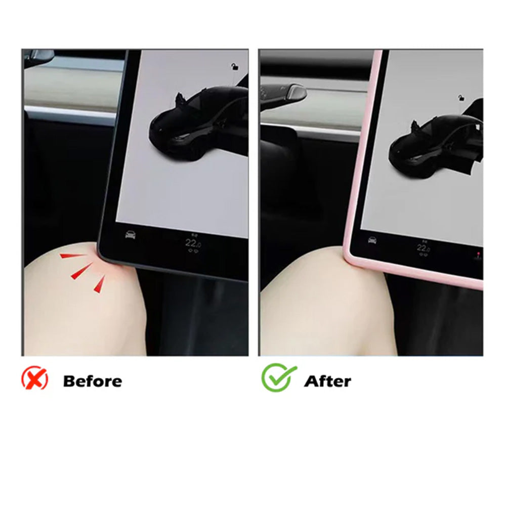 Premium Silicone Screen & Rearview Mirror Frame Protector for Tesla Model 3 & Y – Scratch & Impact Resistant