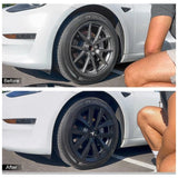 Arachnid Style 18" Wheel Covers for Model 3 2017–2023 Matte Black Set of 4
