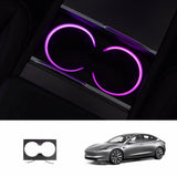 RGB Steering Wheel & Cup Holder Ambient Light Kit for Tesla Model 3 Highland 2024+ / Model Y Juniper 2025+ / Model YL 2026+
