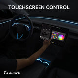 RGB Steering Wheel & Cup Holder Ambient Light Kit for Tesla Model 3 Highland 2024+ / Model Y Juniper 2025+ / Model YL 2026+