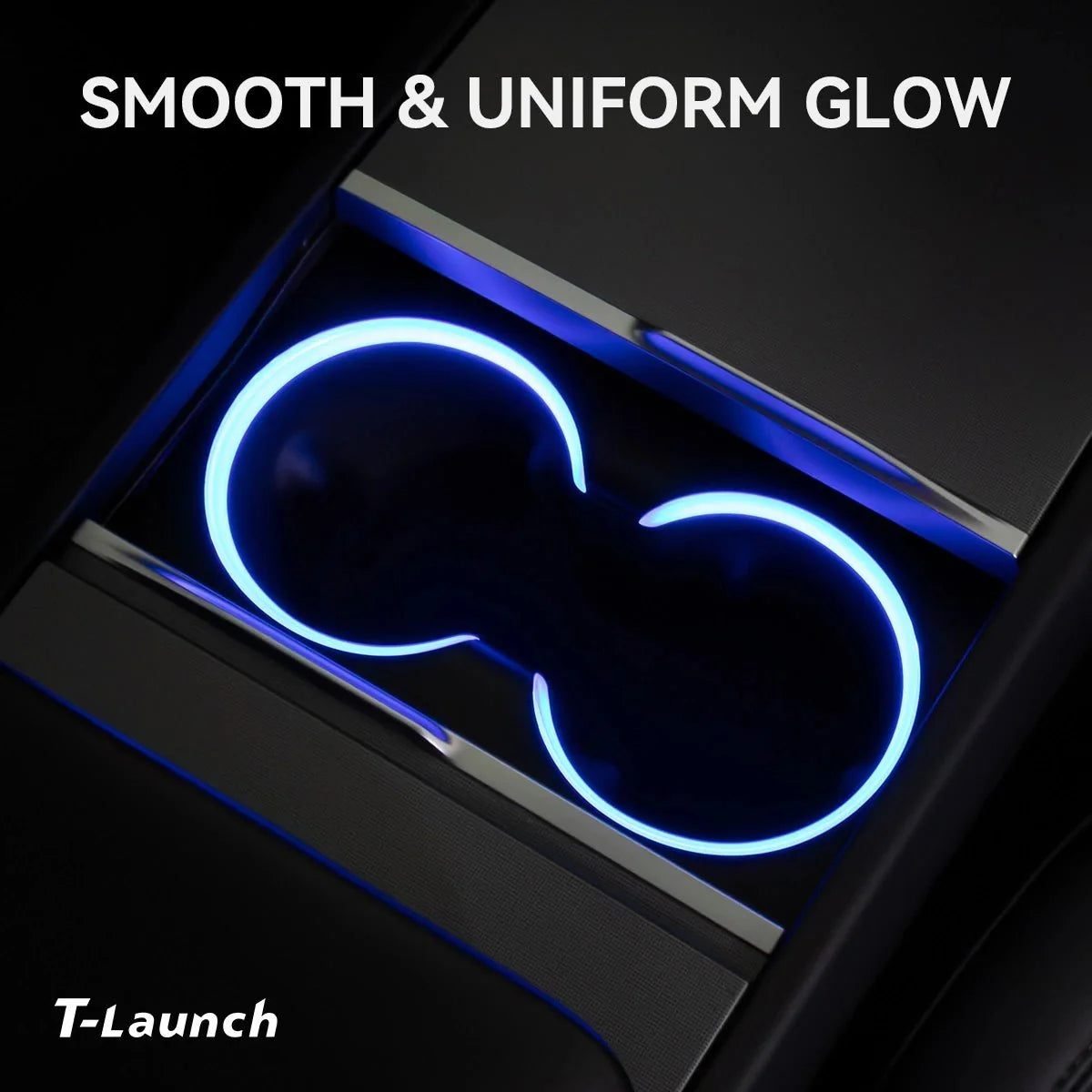 RGB Steering Wheel & Cup Holder Ambient Light Kit for Tesla Model 3 Highland 2024+ / Model Y Juniper 2025+ / Model YL 2026+