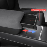 Raised Armrest Cover with Hidden Storage for Tesla Model Y L 2026+