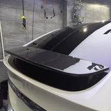 Premium Dry Carbon Fiber Wing Spoiler Overlay for Tesla Model X (2016–2025) – Sleek Sporty Upgrade by Teego