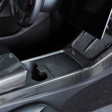 Premium Carbon Fiber Center Console Overlay for Tesla Model 3/Y