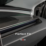 Real Carbon Fiber Dashboard Overlays for New Tesla 2024+ Model 3 Highland (Stick-on type)