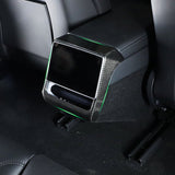 Tesla Model Y Carbon Fiber Rear Screen Frame - glossy finish and twill weave