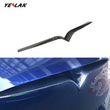 Tesla Model S Carbon Fiber Front Bumper Inlay | High-Gloss OEM Style Upgrade 2016-2025