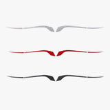 black/red/white carbon fiber 3 options model Y/3 mirror caps trim