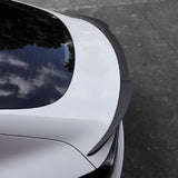 Real Carbon Fiber RZ Style Trunk Spoiler for Tesla Model 3 Highland – Performance Aero Upgrade