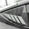 view of Rear Side Window Louvers installed on Tesla Model Y