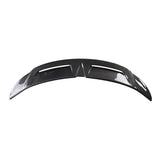 Front view of Tesla Real Carbon Fiber Spoiler Wing-Dual Air Outlets