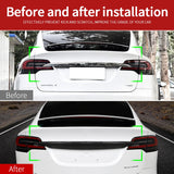 Carbon Fiber Tailgate Trim Cover for 2021 – 2026 Tesla Model X