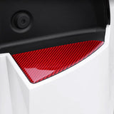 Red Carbon Fiber Trunk Trim Cover for Tesla Model 3 Highland & Model Y Juniper