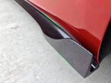 Real Carbon Fiber V-Style Side Skirts For Model 3 2017-2024+
