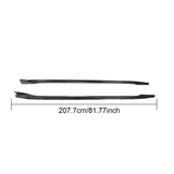 Real Carbon Fiber V-Style Side Skirts For Model 3 2017-2024+