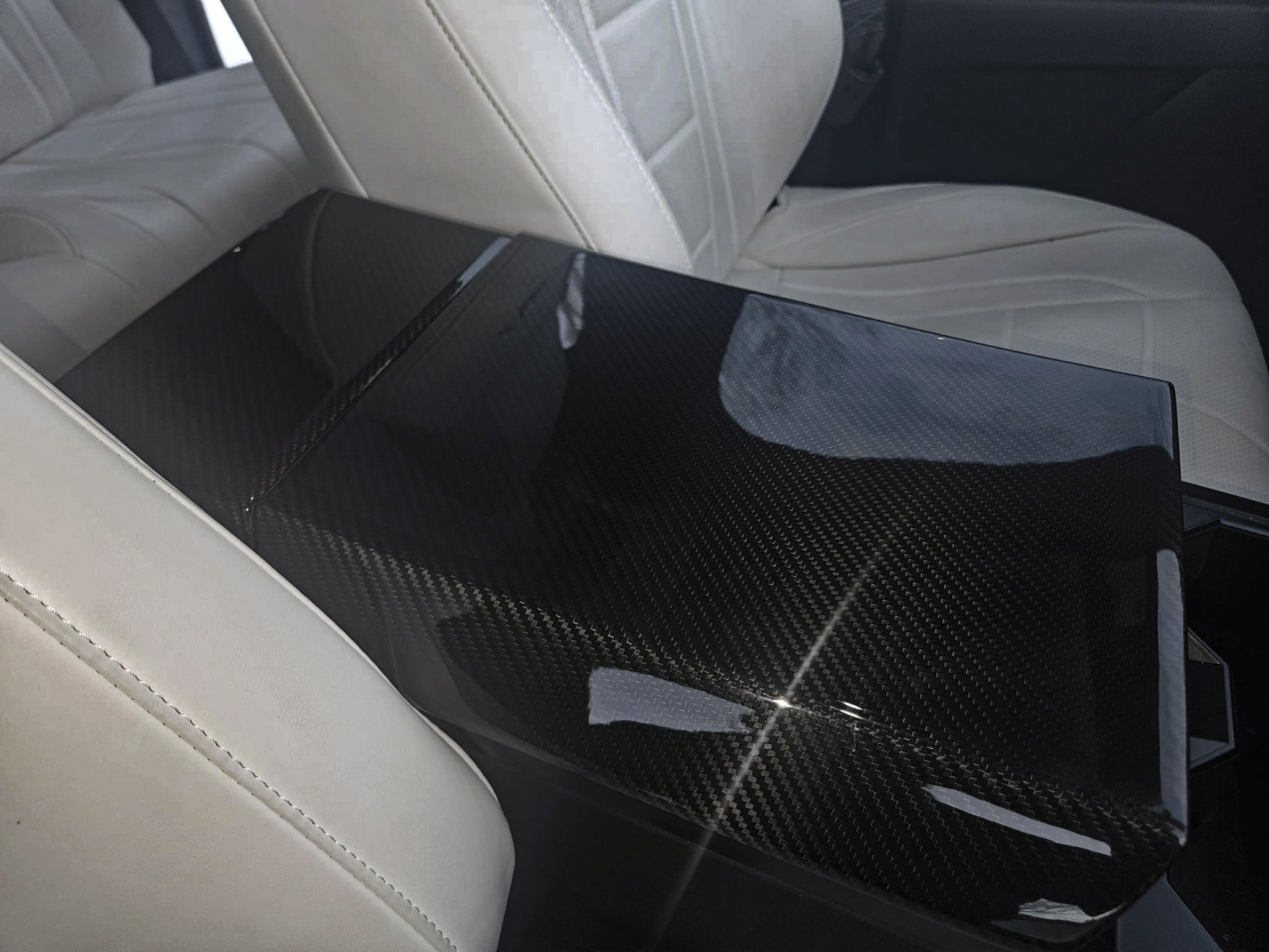 Bundle: Tesla Cybertruck 2024+ Real Carbon Fiber Interior Full Upgrade Kit(10Pcs）