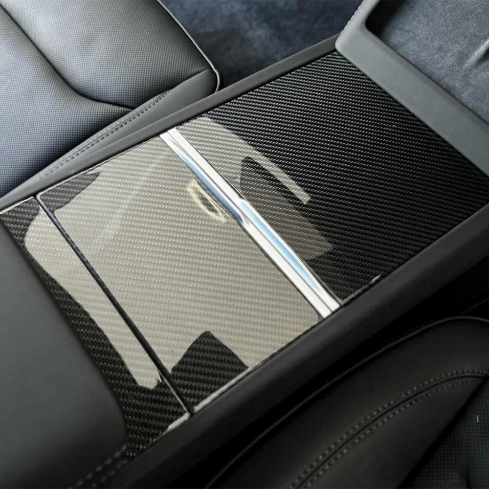 Tessgo Carbon Fiber Center Console Trim for Model Y Juniper 2025+