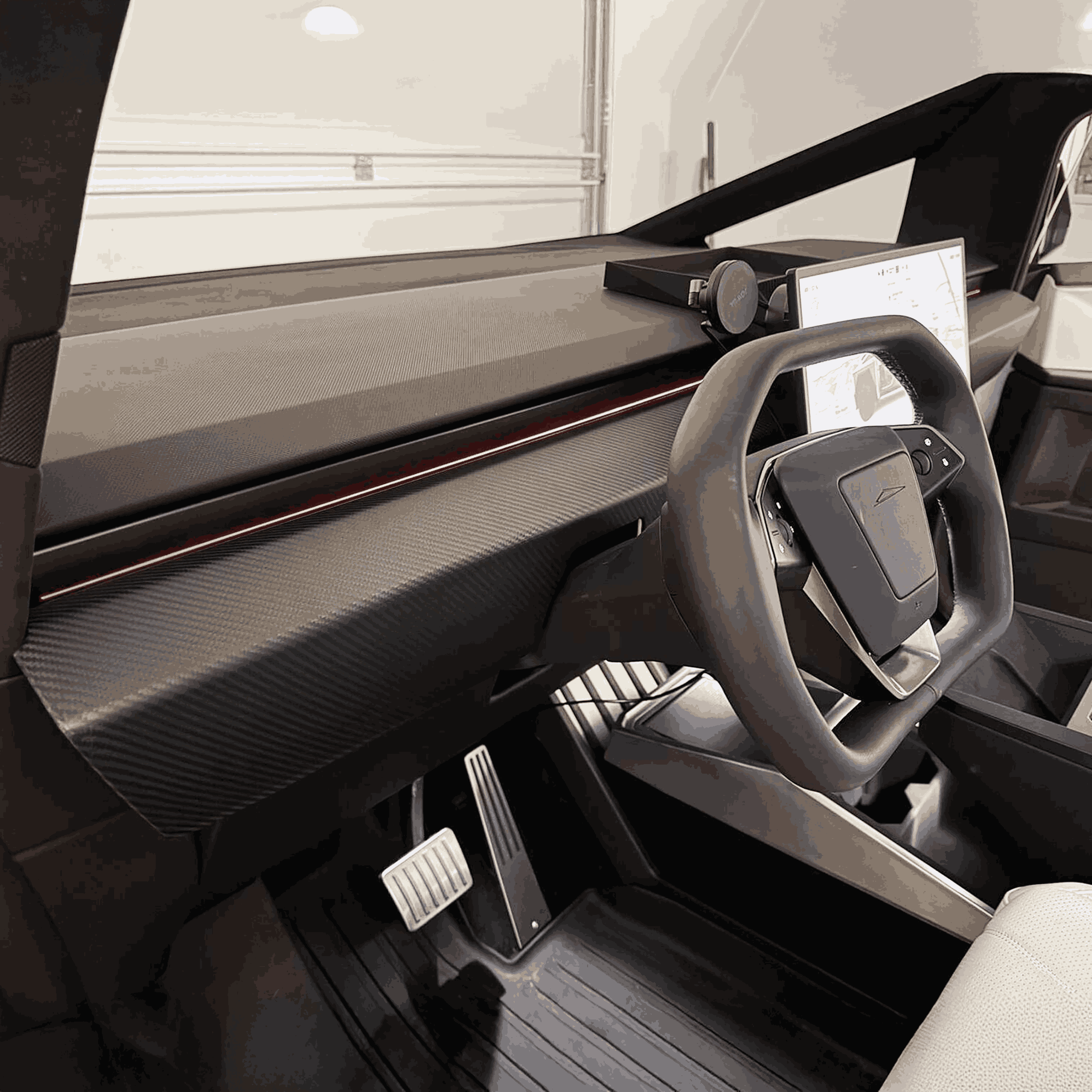 Tessgo Carbon Fiber Dashboard Cover for Cybertruck