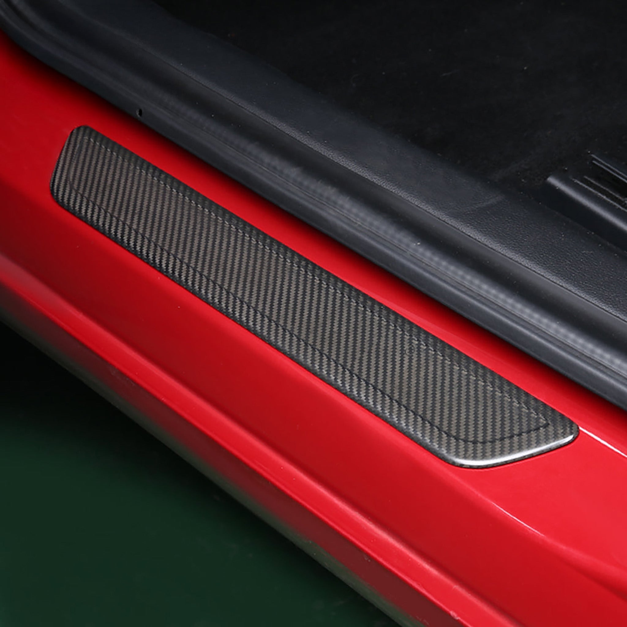 Tesla Model Y Carbon Fiber Door Sill Covers protector