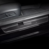 Real Carbon Fiber Door Sill Covers for Tesla Model 3 & Model Y (2017-2025+)